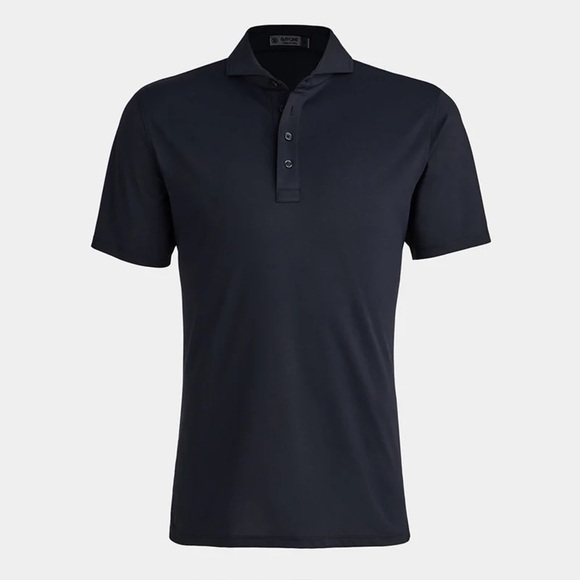 NWT G/FORE Men's Polo Shirt Black Size M Casual Golf Lightweight Mesh Breathable - Picture 3 of 13